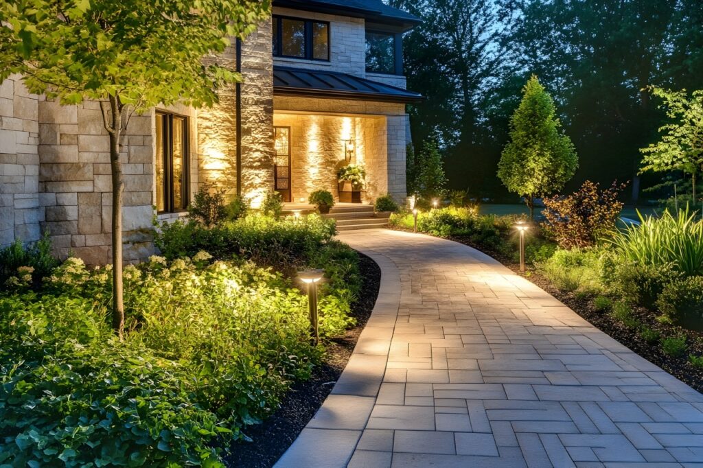 Smart Landscape Lighting: How Landscape Designers Enhance Property Value carmel home landscape lighting night